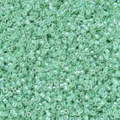 MIYUKIデリカビーズ  シリンダー  日本製シードビーズ  11/0  （db1483)透明ミント光沢  1.3x1.6mm  穴：0.8mm  約10000個/袋  50 G /袋&nbsp;SEED-X0054-DB1483