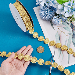 20 Yards Double Face Flower Lace Trim Polyester Ribbons&nbsp;SRIB-PH0001-69