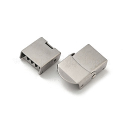 304ステンレススチール時計バンド留め金  マットなスタイル  長方形  ステンレス鋼色  25x14.5x7mm  穴：10x4mm&nbsp;STAS-Z147-35P-01