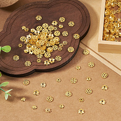 400Pcs 4 Styles Alloy Bead Caps&nbsp;FIND-TA0009-94G