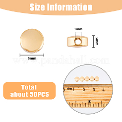 50Pcs Brass Spacer Beads&nbsp;KK-HY0001-12