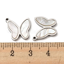 304 Stainless Steel Shell Charms&nbsp;STAS-L022-010P