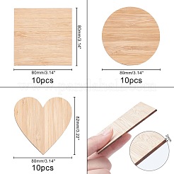 Wooden Boards for Painting&nbsp;AJEW-OC0001-86B