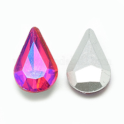 Pointed Back Glass Rhinestone Cabochons&nbsp;RGLA-T014-8x13mm-03