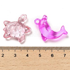 透明なアクリルパーツ  動物  混合図形  23~27x15.5~24x8~8.5mm  穴：2.2~2.7mm  約：370個/ 500 G&nbsp;OACR-Z016-24