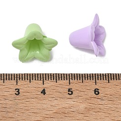 ベーキングペイント不透明アクリルビーズ  メイベル  ミックスカラー  12x17x17mm  穴：1.7mm&nbsp;AC-CBAC788-02A