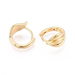 Brass Hoop Earrings&nbsp;EJEW-T047-96G