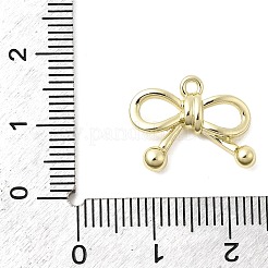 合金ペンダント  ちょう結びのチャーム  ラックめっき  ゴールドカラー  13x17x4mm  穴：1.2mm&nbsp;FIND-K028-03G