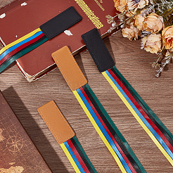 4Pcs 2 Styles PU Leather Bookmark&nbsp;AJEW-AR0004-89