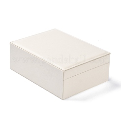 PU Imitation Leather Jewelry Organizer Box with Lock&nbsp;CON-P016-B04
