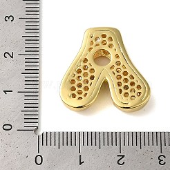 Rack Plating Brass Micro Pave Clear Cubic Zirconia Perdants&nbsp;KK-C067-11G-A