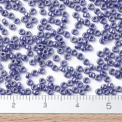 MIYUKIラウンドロカイユビーズ  日本製シードビーズ  11/0  （rr434)不透明なナスのツヤ  11/0  2x1.3mm  穴：0.8mm  約5500個/50g&nbsp;SEED-X0054-RR0434
