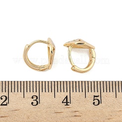 真鍮製フープピアス  ダイヤモンド  18KGP本金メッキ  10.5x11x11mm&nbsp;EJEW-D320-10G
