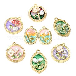 16Pcs 8 Styles Alloy Enamel Pendants&nbsp;FIND-CJ0004-56