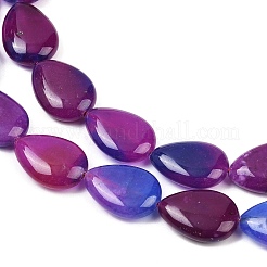 Two Tone Natural White Jade Beads Strands&nbsp;G-Z105-B01-01C