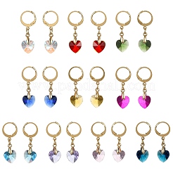 10 Pairs 304 Stainless Steel Glass Leverback Earrings&nbsp;EJEW-JE06613