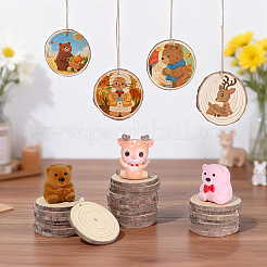 50Pcs Wood Big Pendants&nbsp;WOOD-PH0004-05