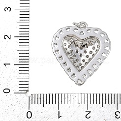 Brass Micro Pave Cubic Zirconia Pendants&nbsp;KK-A269-11P