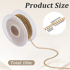 304 Stainless Steel Twisted Chains&nbsp;CHS-BM0001-02G