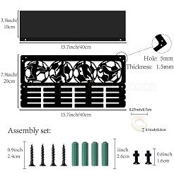 Rectangle Iron Medal Hanger Holder&nbsp;ODIS-WH0052-054