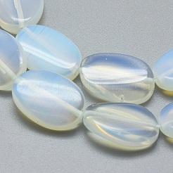 オパールビーズ連売り  オーバル  18x13x4.5mm  穴：1mm  約22個/連  15.3インチ（39cm）&nbsp;G-G793-20A-04
