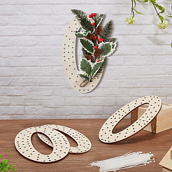 4Pcs Wood Wreath Boards&nbsp;DIY-FG0006-77A