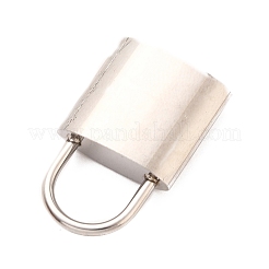 変色しにくい304ステンレススチールペンダント  南京錠  ステンレス鋼色  23.8x14.6x5mm  穴：8.4x8.7mm&nbsp;STAS-I165-01A