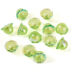 30Pcs UV Plating Acrylic Bead Caps&nbsp;PACR-TA0001-17E