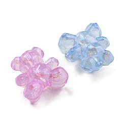 蓄光アクリルビーズ  キラキラビーズ  暗闇で光る  クマ  ミックスカラー  18.5x17x12mm  穴：2.2mm  約306個/500g&nbsp;MACR-D024-30