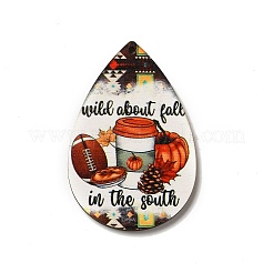 Single Face Printed Wood Big Pendants&nbsp;LS-WOOD-H102-04C