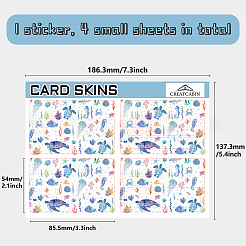 Rectangle PVC Plastic Waterproof Card Stickers&nbsp;DIY-WH0432-234