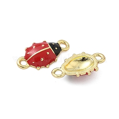 Brass Enamel Connector Charms&nbsp;KK-P325-09G
