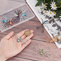 10Pcs MIYUKI Seed & Glass Beaded Pendants&nbsp;FIND-SC0009-97
