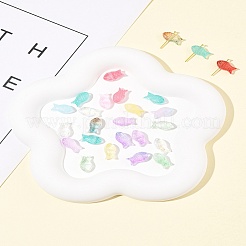 50Pcs Transparent Spray Painted Glass Beads&nbsp;GLAA-FS0002-06D