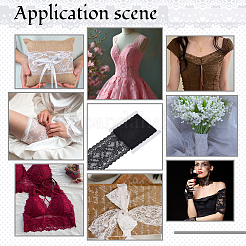 1 Roll 10% Spandex & 90% Nylon Lace Ribbon&nbsp;OCOR-OC0001-96B