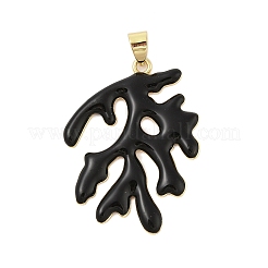 Rack Plating Brass Enamel Pendants&nbsp;KK-Z074-12G