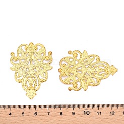 アイアンフィリグリー会員リンク  エッチングされた金属装飾  葉  ゴールドカラー  47.5x35x0.5mm&nbsp;IFIN-N011-07G