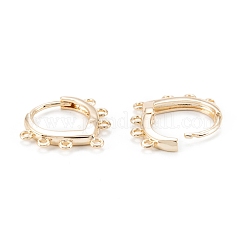 Brass Hoop Earring Findings&nbsp;KK-D063-12G