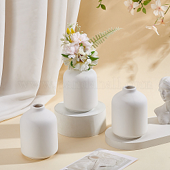 陶器の花瓶の装飾品  ホームオフィスの結婚式の装飾用  ホワイト  71x100mm&nbsp;AJEW-WH0609-333