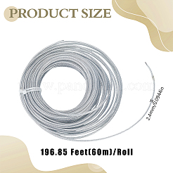 Steel Wire Straw Rope&nbsp;FIND-WH0366-414A