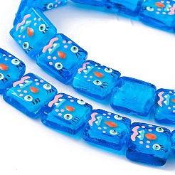 Handmade Lampwork Beads Strands&nbsp;LAMP-F029-02B