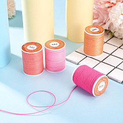 4 Rolls 4 Colors Round Waxed Polyester Cord&nbsp;YC-TA0001-27A
