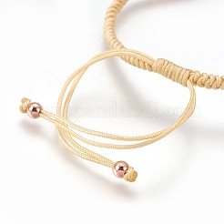 Nylon Cord Braided Bead Bracelets Making&nbsp;BJEW-F360-FRG12