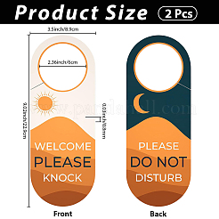 2Pcs Desert Sunset Paper Door Hanger Sign&nbsp;DIY-CP0014-19