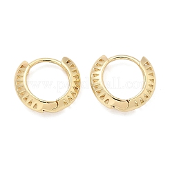 Triangle Brass Hoop Earrings&nbsp;EJEW-Z102-06G