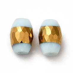 Opaque Electroplate Glass Beads&nbsp;EGLA-H003-02G-02