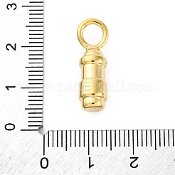 304ステンレスペンダント  18KGP本金メッキ  弾丸  22x6.5mm  穴：4.5mm&nbsp;LS-STAS-U049-04A-02G