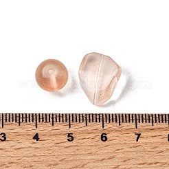 透明ガラスビーズ  混合図形  オレンジ  5.5~16x6~11.5x6.5~10.5mm  穴：1.2~1.6mm  約1470個/1000g&nbsp;DGLA-C005-01K