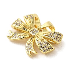 Brass Micro Pave Clear Cubic Zirconia Pendants&nbsp;FIND-Z041-09G