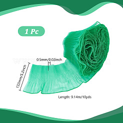 Pleated Organza Polyester Ribbon&nbsp;OCOR-WH0104-14